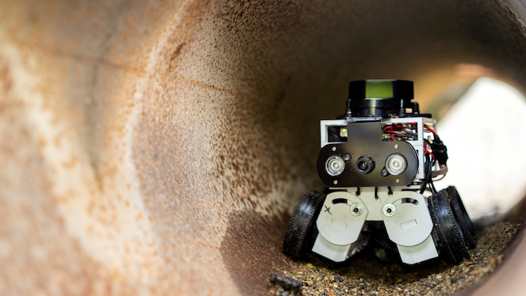 Utility Inspection Robot Like A Rat Up A Drainpipe Bim
