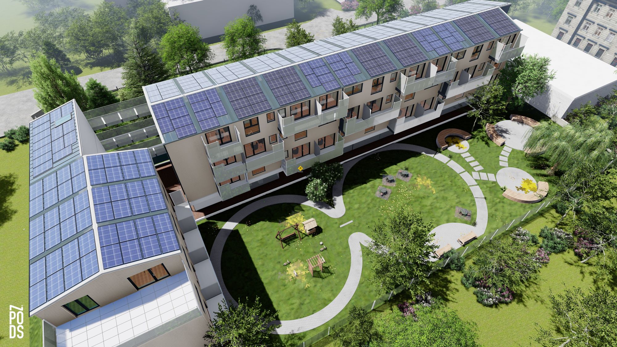 Zed Pods is currently constructing 23 energy-efficient, modular homes in Ashford (image: Zed Pods).