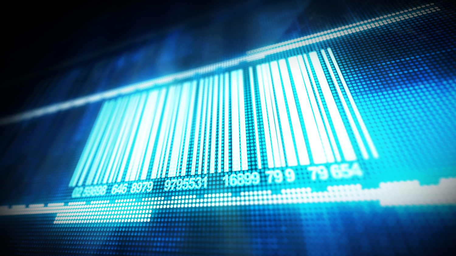 Digitised image of a barcode for digital product passports story