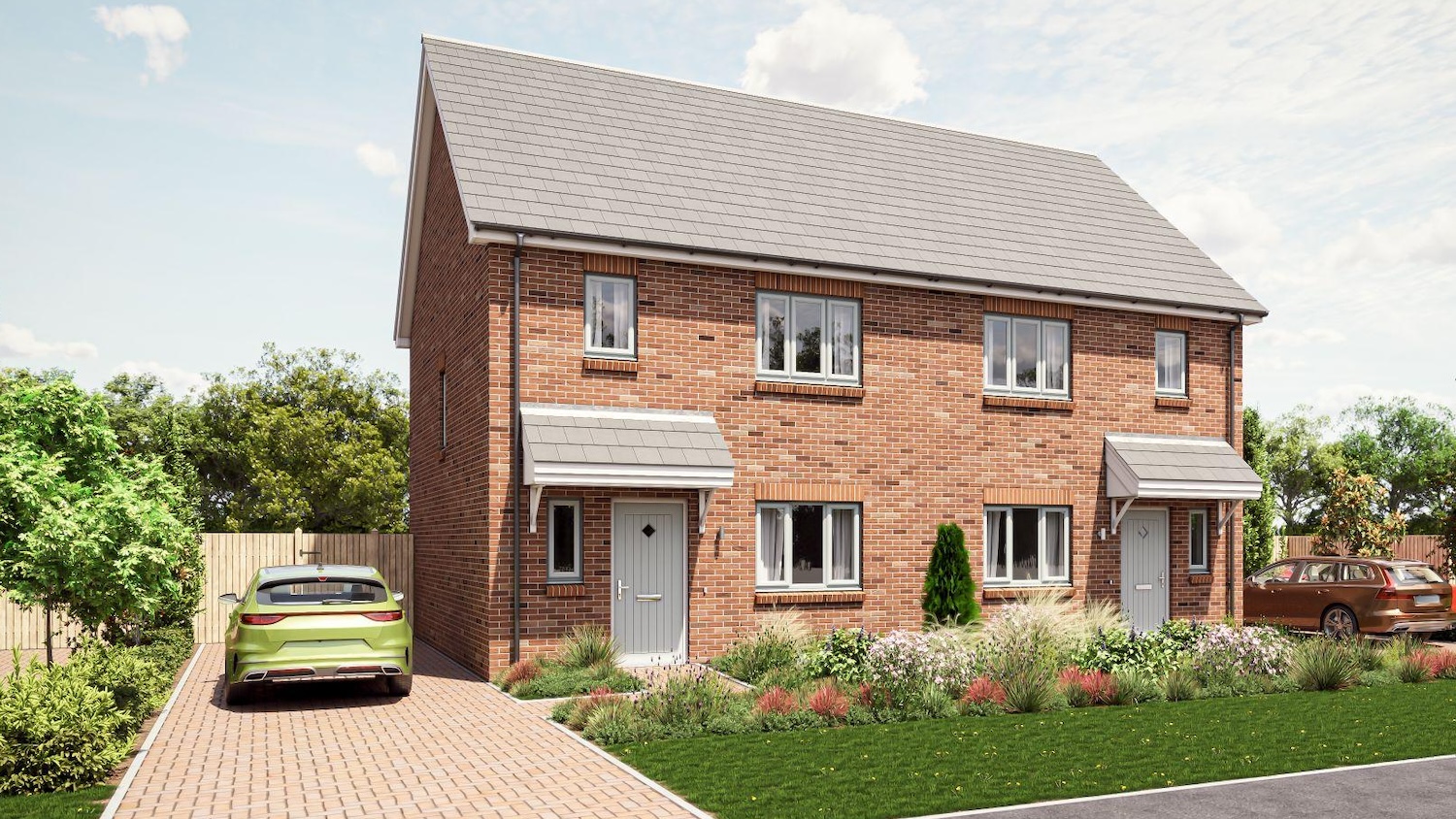 Digital image of how the homes designed with Travis Perkins' WholeHouse platform would look