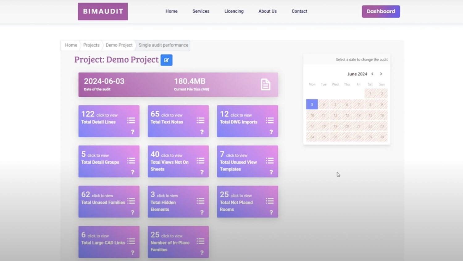 BIM Audit screen grab