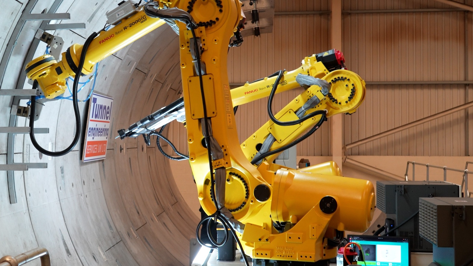 Image of a robot in a tunnel for Costain digital assurance story