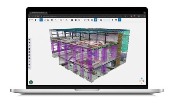 Image of Trimble Reality Capture on a laptop screen