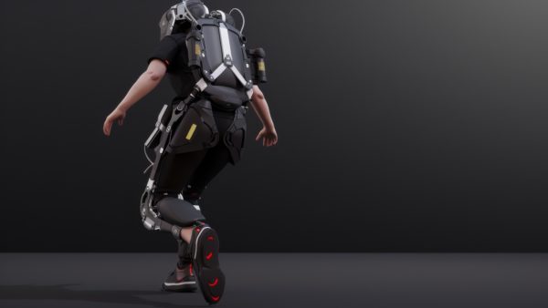 Image of a man using an exoskeleton for safety technology explainer