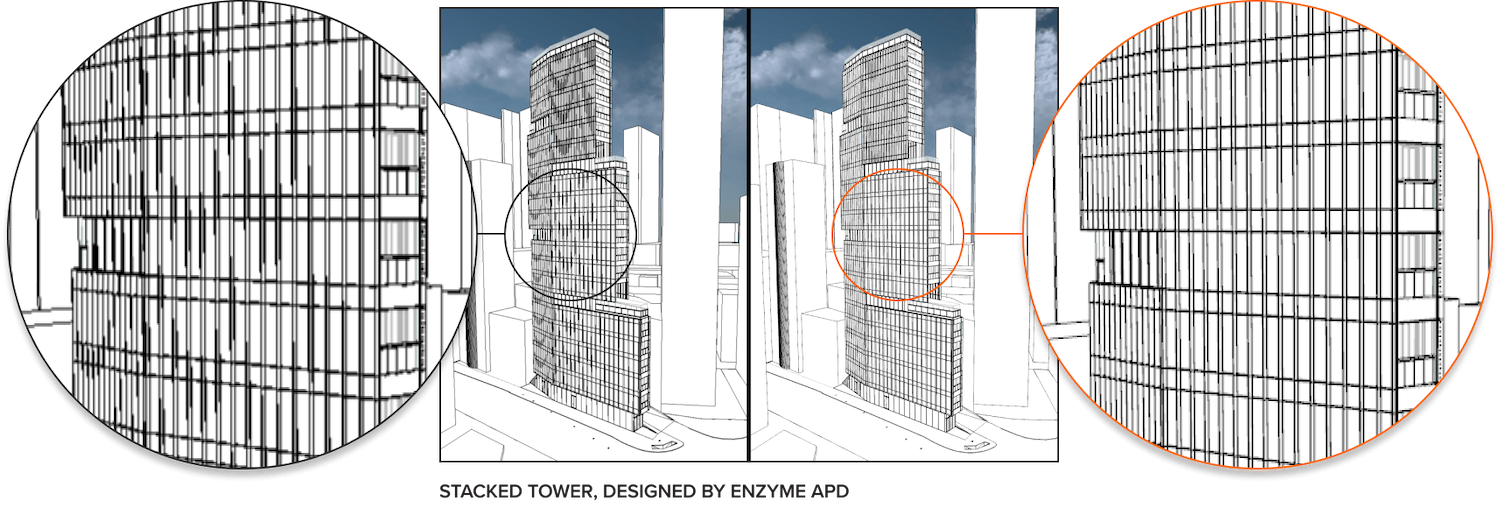 Illustration of improved 3D visualisation in Archicad 28