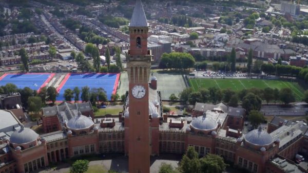 Aerial photo of the University of Birmingham for Rich Draper interview about BIM4Estates