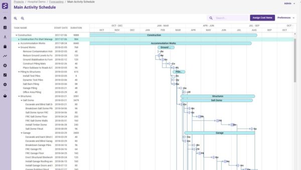 Screen grab of the Sterling Forecasting Module