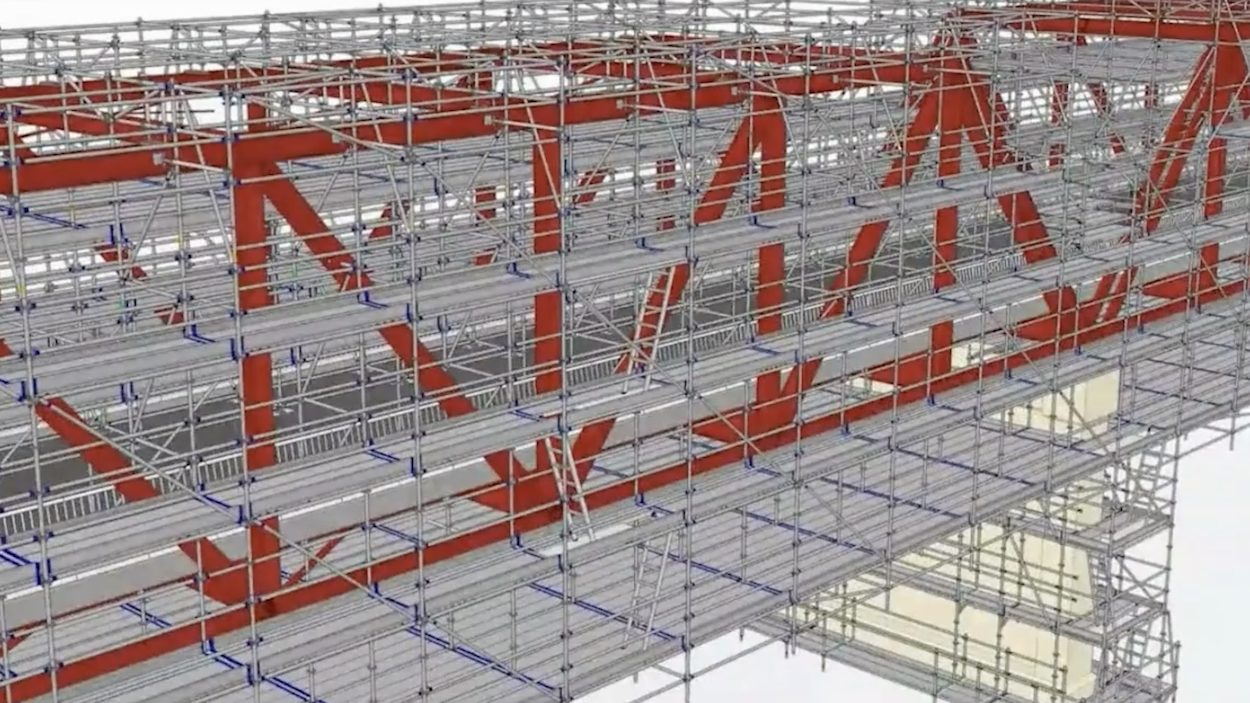 Screengrab of ScaffPlan's SketchUp plug-in