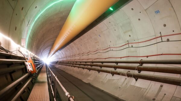 An interior shot of the Chiltern Tunnel for HS2 innovation story and Mind Foundry machine learning story