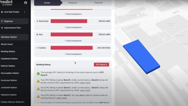 A screen grab of the Predict tool from OptimiseAI in action
